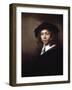 Youth in a Black Cap, 1666-Rembrandt van Rijn-Framed Giclee Print