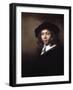 Youth in a Black Cap, 1666-Rembrandt van Rijn-Framed Giclee Print