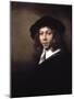 Youth in a Black Cap, 1666-Rembrandt van Rijn-Mounted Giclee Print