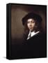 Youth in a Black Cap, 1666-Rembrandt van Rijn-Framed Stretched Canvas