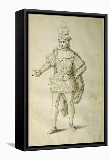 Youth in Ancient British Costume, C.1611-Inigo Jones-Framed Stretched Canvas