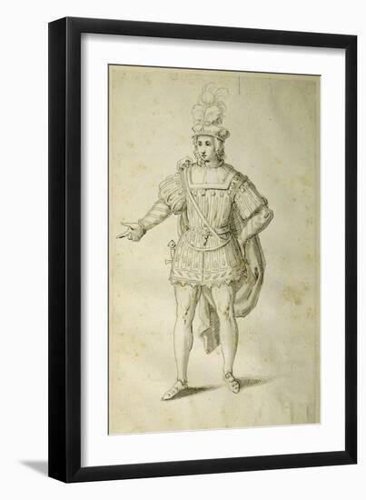 Youth in Ancient British Costume, C.1611-Inigo Jones-Framed Giclee Print