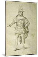 Youth in Ancient British Costume, C.1611-Inigo Jones-Mounted Giclee Print