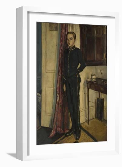 Youth in Soldier's Uniform-null-Framed Giclee Print