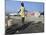 Youth Jumps Rope in a Camp for People Displaced by the Earthquake in Port-Au-Prince-null-Mounted Photographic Print