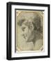 Youth's Head in Profile, Looking Down-Lorenzo Garbieri-Framed Giclee Print