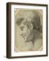 Youth's Head in Profile, Looking Down-Lorenzo Garbieri-Framed Giclee Print