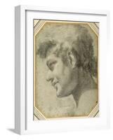 Youth's Head in Profile, Looking Down-Lorenzo Garbieri-Framed Giclee Print