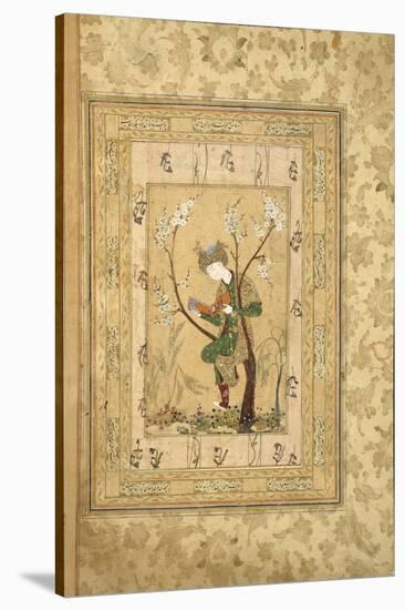 Youth Seated in the Fork of a Blossoming Tree, 1560S-null-Stretched Canvas