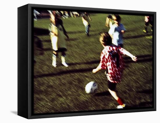 Youth Soccer-null-Framed Stretched Canvas