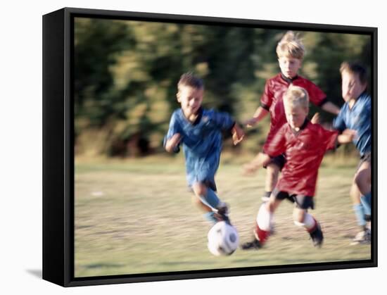 Youth Soccer-null-Framed Stretched Canvas