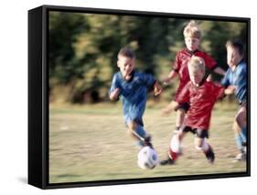 Youth Soccer-null-Framed Stretched Canvas