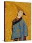 Youth Wearing a Short Fur-Lined Coat over His Shoulder, 1640S-Muhammad Yusuf-Stretched Canvas