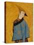 Youth Wearing a Short Fur-Lined Coat over His Shoulder, 1640S-Muhammad Yusuf-Stretched Canvas