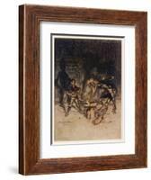 Youth Who Could Not Shudder-Arthur Rackham-Framed Art Print