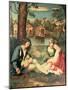 Youth with a Guitar and Two Girls Sitting on a River Bank-Giorgione-Mounted Giclee Print