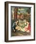 Youth with a Guitar and Two Girls Sitting on a River Bank-Giorgione-Framed Giclee Print