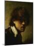 Youthful Self-Portrait-Rembrandt van Rijn-Mounted Giclee Print