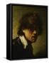 Youthful Self-Portrait-Rembrandt van Rijn-Framed Stretched Canvas