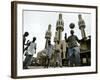 Youths Play Soccer-null-Framed Photographic Print