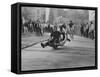 Youths Riding Skateboard-Bill Eppridge-Framed Stretched Canvas