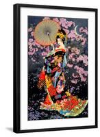 Yozakura-Haruyo Morita-Framed Art Print