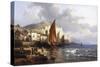 Yport, Normandy, France-Charles Euphrasie Kuwasseg-Stretched Canvas