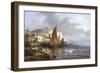 Yport, Normandy-Charles Kuwasseg-Framed Giclee Print