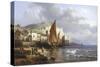 Yport, Normandy-Charles Kuwasseg-Stretched Canvas