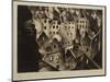 Ypres after 1St Bombardment, 1916 (Drypoint)-Christopher Richard Wynne Nevinson-Mounted Giclee Print