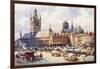 Ypres, Market Place C1914-Douglas Snowdon-Framed Art Print