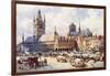 Ypres, Market Place C1914-Douglas Snowdon-Framed Art Print