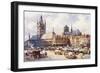 Ypres, Market Place C1914-Douglas Snowdon-Framed Art Print