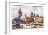 Ypres, Market Place C1914-Douglas Snowdon-Framed Art Print