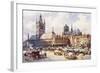 Ypres, Market Place C1914-Douglas Snowdon-Framed Art Print