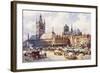 Ypres, Market Place C1914-Douglas Snowdon-Framed Art Print