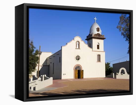Ysleta Mission on the Tigua Indian Reservation, El Paso, Texas, United States of America, North Ame-Richard Cummins-Framed Stretched Canvas