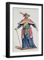 Yu Emperor of China from Receuil Des Estampes, Representant Les Rangs Et Les Dignites-Pierre Duflos-Framed Giclee Print