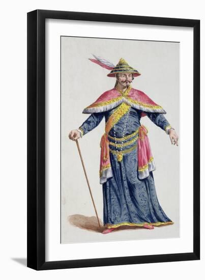 Yu Emperor of China from Receuil Des Estampes, Representant Les Rangs Et Les Dignites-Pierre Duflos-Framed Giclee Print