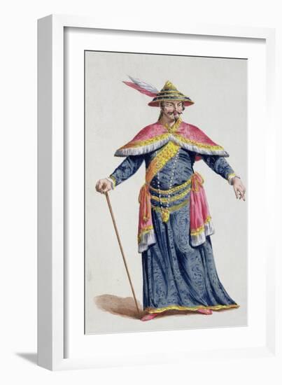 Yu Emperor of China from Receuil Des Estampes, Representant Les Rangs Et Les Dignites-Pierre Duflos-Framed Giclee Print