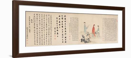 Yuan Mei and His Female Students-Yuan Mei, You Zhao and Wang Gong-Framed Giclee Print