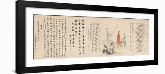 Yuan Mei and His Female Students-Yuan Mei, You Zhao and Wang Gong-Framed Giclee Print