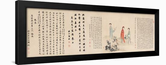 Yuan Mei and His Female Students-Yuan Mei, You Zhao and Wang Gong-Framed Giclee Print