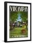 Yucaipa, California - Apple Orchard Harvest-Lantern Press-Framed Art Print