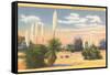 Yuccas, Spanish Bayonet in Desert-null-Framed Stretched Canvas