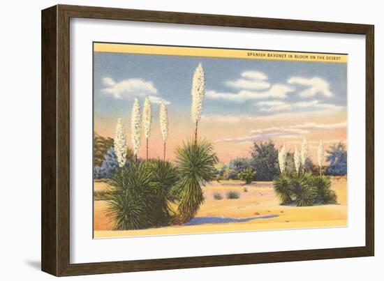 Yuccas, Spanish Bayonet in Desert-null-Framed Art Print