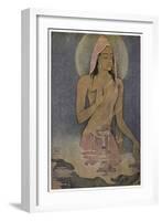 Yudhishthira the Eldest of the Pandava Brothers-Nanda Lal Bose-Framed Art Print