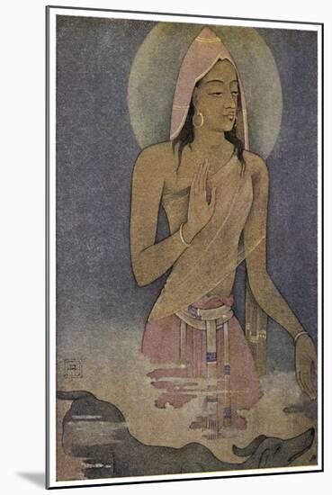 Yudhishthira the Eldest of the Pandava Brothers-Nanda Lal Bose-Mounted Art Print