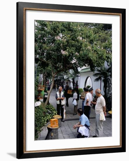 Yuen Po Street Bird Garden, Mong Kok, Kowloon, Hong Kong, China-Amanda Hall-Framed Photographic Print