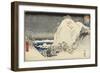 Yuga Mountain in Bizen Province, August 1858-Utagawa Hiroshige-Framed Giclee Print